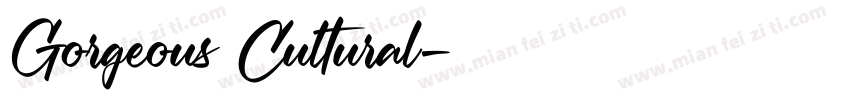 Gorgeous Cultural字体转换